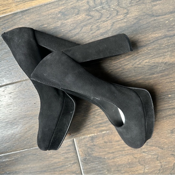 Jeffrey Campbell Sz 8 sky high black suede pumps - Picture 1 of 8